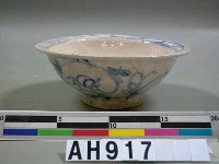 藏品(青花花草紋大碗)的圖片